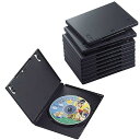 トールケース DVD BD 対応 標準サイズ 1枚収納 10個セット CCD-DVD03BK