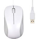 マウス 有線 Mサイズ 3ボタン USB 光学式 ホワイト ROHS指令準拠 M-K6URWH/RS