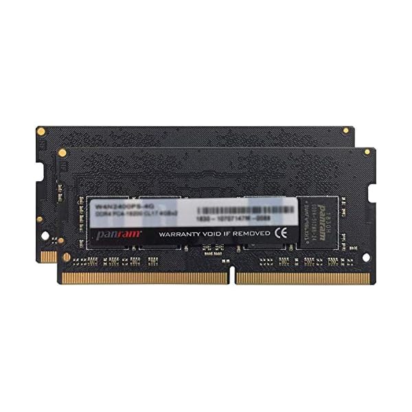 CFD販売 Panram ノートPC用 メモリ DDR4-2400 (PC4-19200) 8GB×2枚 260pin SO-DIMM 無 相性 W4N2400PS-8G