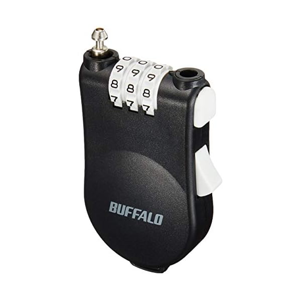 BUFFALO ワイヤー巻き取り式ダイヤルロック BSL10