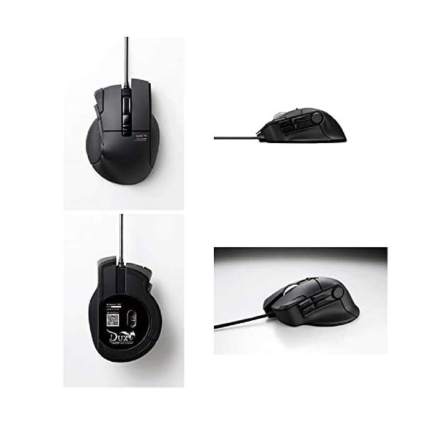 USB ゲーミングマウス 【DUX】 有線 10ボタン 2400dpi ハードウェアマクロ対応 M-DUX30BK