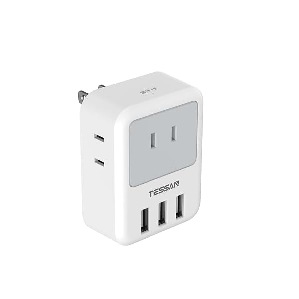 USB コンセント タップ 電源タップ 雷ガード付 3個AC口 3つUSBポート たこあしコンセント タコ足配線 充電タップ マルチタップ usb タップ 日本国内使用のみ グレー