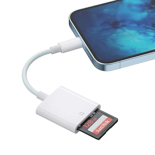 iPhone/iPad用 SD カードリーダー 【MFi品】Lightning -カメラリーダー 写真/動画 読み込みWord/Excle/PPT/PDF 双方向高速データ転送 設定不要 プラグプレイiPhone 14/13/12/11/11Pro/ iPhone/iPad用 SD カードリーダー 【MFi品】Lightning -カメラリーダー 写真/動画 読み込みWord/Excle/PPT/PDF 双方向高速データ転送 設定不要 プラグプレイiPhone 14/13/12/11/11Pro/