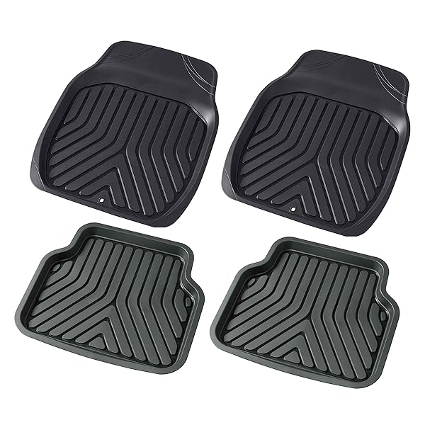 カーマット 3D 軽/普通車 4枚セット(前席Sサイズ 2枚・後席2枚)ブラック 6279-84BK