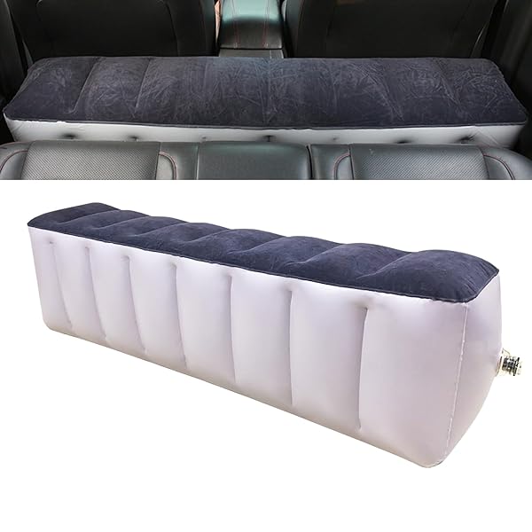 車中泊マット 後部座席 エアーベッド 車載 隙間埋め スペースクッション(高さ40cm 幅29cm 長さ130cm) ..
