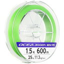 PEライン オシア ジガー MX4 600m 1.5号 ライムグリーン PL-O94P 釣り糸