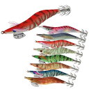 8本 エギング イカ 釣り エギ 夜光 3.5号