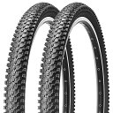 2本セット マウンテンバイクタイヤ: 26×1.95インチ 折り畳み式 交換用タイヤ MTB自転車タイヤ