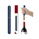 エアーポンプ式ワインオープナー フォイルカッター付き 2in1 空気圧ワインオープナー ポータブル コルク栓 抜きオープナー 女性でも気楽に使える バッグに入れ...