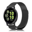 バンド GARMIN(ガーミン) Vivoactive 6/5 対応 金属ベルト ステンレス鋼 磁気付き スポーツバンド マグネット式 おしゃれ 調節可能 交換ベルト ストラップ GARMIN(ガーミン) Vivoactive 6/5 用 (ブラック