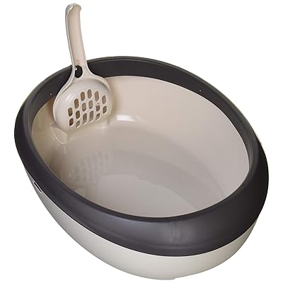 猫用トイレ本体 ラプレ ネコトイレ ダークグレー S サイズ