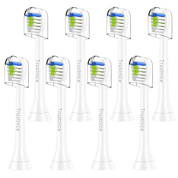 電動歯ブラシ 替えブラシ ミニ コンパクト フィリップス ソニッケアー : 対応 互換ブラシ ダイヤモンドクリーン philips sonicare 用の 替え 歯ブラシ 8本入 ホワイト