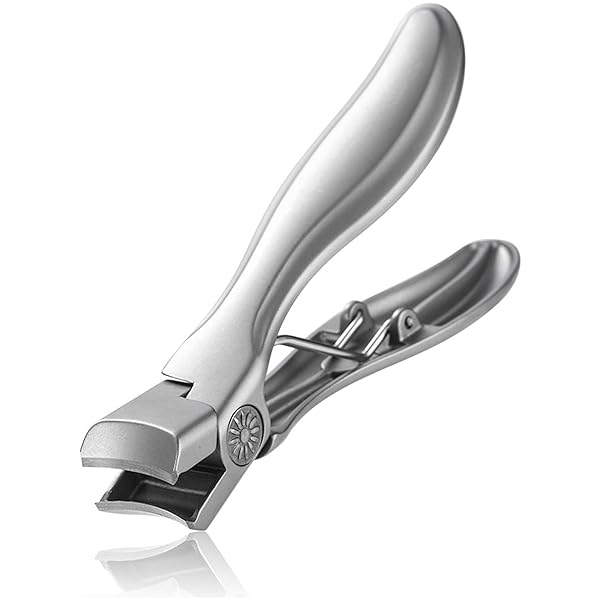 爪切り 足用 つめきり [大きく開く爪切り] 足の爪 厚い爪 よく切れる 飛び散らない 足 老人 介護 (シルバー)
