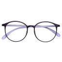 ブルーライトカット メガネ ブルーライト めがね 紫外線カット UVカット 眼鏡 度なし おしゃれ pcメガネ パソコン用メガネ 伊達メガネ メンズ レディース 男女兼用 軽量 (マットパープル)(4)