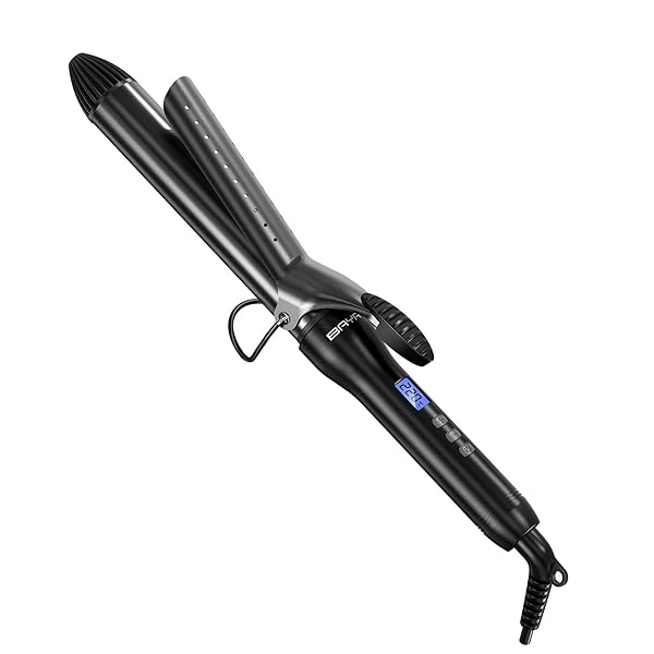 ヘアアイロン カールアイロン コテ 25mm 巻き髪 カーラー 25段階温度調整 MAX220℃ デジタル温度表示 自動電源OFF 海外対応 PSE済み 日本語説明書付き
