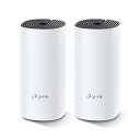 メッシュ Wi-Fi システム 無線LAN AC1200 867 + 300 Mbps デュアルバンド 中継器 Deco M4 2ユニット ホワイト