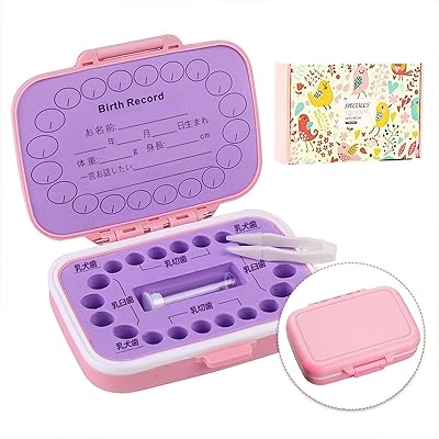 乳歯ケース 子供 歯 ケース 乳歯入れケース 女の子の抜けた歯を入れる乳歯入れケース、人気乳歯ケース、こどもの乳歯を保存できる可愛い乳歯入れケース、ベビーメモリアルグッズ、子供の成長記念になる乳歯保管ケース （ピンク）のサムネイル