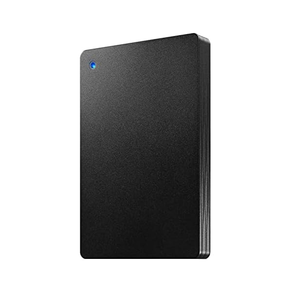 ポータブルHDD 2TB USB 3.1 Gen1/バスパワー/PC/Mac/薄型/静音/故障予測 日本製 HDPH-UT2KR/E