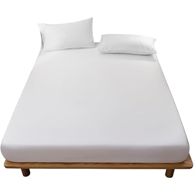 ボックスシーツ 吸水速乾 シーツ ベッドカバー マットレスカバー 抗菌・防臭 （シングル・100×200cm ホワイト）厚さ5 cm〜30 cmのマットレスに適しています