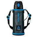 水筒 ステンレスボトル コップ ダイレクト 2WAYボトル 820ml 遠足 入園・入学 ブラックブルー SP-JB08-BU