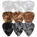 9x ギターピック 3種類の厚さ セット - ピック 0.46mm / 0.71mm / 0.96mm エレクトリック アコースティック 弦楽器 - 3カラー ...