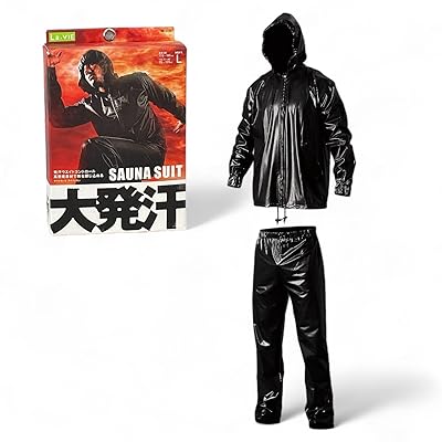 サウナスーツ大発汗 L フード付き 上下セット メンズ レディース 洗濯可 3B-4223 【メーカー純正品】