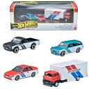 ホットウィール(Hot Wheels) プレミアムコレクターセット - BRE ダットサン 乗り物おもちゃ ミニカー 4台 3歳から HRT52