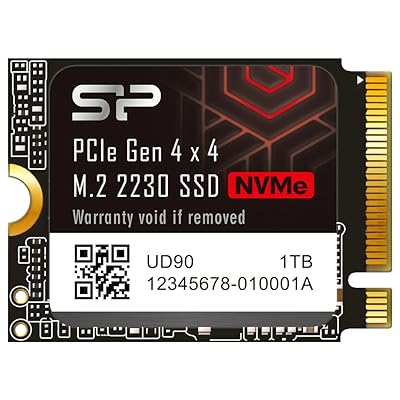 シリコンパワー 1TB NVMe 4.0 Gen4 PCIe M.2 2230 SSD R/W 4,900/3,200 MB/s Steam Deck対応 UD90 2230 SP01KGBP44UD9007