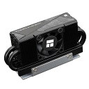 HR10 2280 PRO BLACKSSDクーラー,2280 SSDヒートシンク冷却,両面ヒートシンク,3500-6500RPM高速,4銅ヒートパイプ,デスクトップ高機能2280 SSDクーラー(HR10 2280 PRO BLACK)