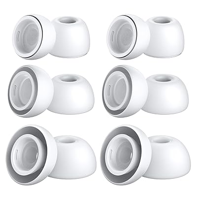 イヤーピース AirPods Pro 第1/2世代対応 6ペア [S/M/Lサイズ各2ペア] シリコン イヤーチップ イヤーピ..