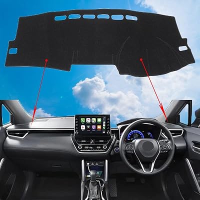 トヨタ との互換性あり カローラ 2007-2012年 ダッシュボードマット 車内 ダッシュボードカバー 車種専用 日焼け防止 ダッシュボードライト 保護マット 車種専用設計 フランネル素材 耐熱性 耐久性 防水