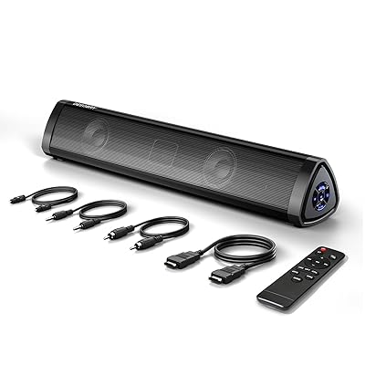 サウンドバー テレビ用 Bluetoothスピーカー、PCスピーカー、3EQモード、USB/光デジタル/AUX/HDMI(ARC)対応 サウンドバー テレビ用 Bluetoothスピーカー、PCスピーカー、3EQモード、USB/光デジタル/AUX/HDMI(ARC)対応
