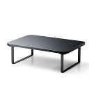 モニター台 モニタースタンド ディスプレイ 台 ~27インチディスプレイ 高さ12cm 耐荷重 10kg 幅38cm×奥行26cm ブラック PCA-DPSW3812BK