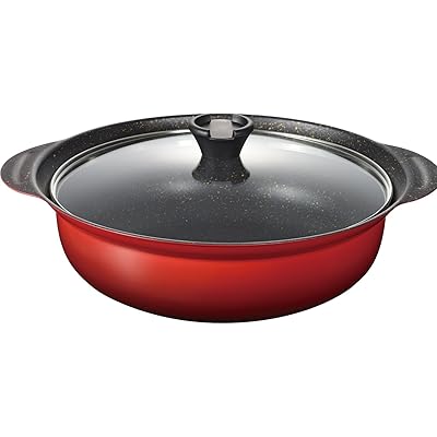 土鍋風 卓上鍋 30cm 6.8L 10号 5~6人用 IH対応 ガス PFOAフリー ふっ素樹脂加工 丈膳 RB-3201