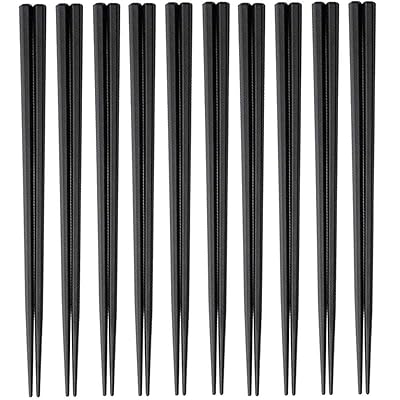 六角 箸 23cm 黒 10膳セット 業務用 リユース SPS 日本製