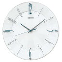 掛け時計 電波 アナログ 白 パール KX214W SEIKO 直径32.7×4.6cm