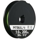 PEライン ピットブル 4本編み 200m 1.5号 ライムグリーン 31.7lb PL-M64R 釣り糸