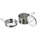 バーベキュー用 鍋 ステンレス ラーメンクッカー2L M-5511M-5511