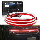 LED テープ フードライト LEDテープライト 車用 防水 側面発光 極薄型 シリコン 流れる LEDテープ ボンネットライト ディライト 汎用品 DC12V...