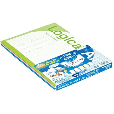 ノート ロジカルエアー軽量ノート 方眼5mm B5 5冊パック HB5-H502-5P