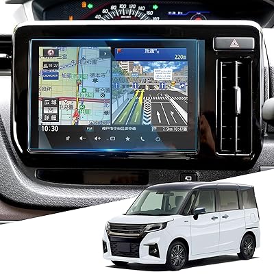 ガラス フィルム スズキ 新型 ソリオ MA37S MA27S MA47S 専用 ナビ 保護フィルム ディスプレイオーディ..