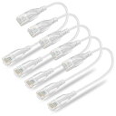 Cat6A LANケーブル 短い ランケーブル 0.15m 5本セット RJ45コネクタ 10Gbps サーバー 企業様向け イーサネット 有線lan 全長さ1...