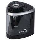Tenwin 電動鉛筆削り コンパクト 人気シャープナー ミニタイプ 手動 両用 鉛筆削りコードレス 6-8mm鉛筆適用 乾電池 太軸 単三電池 2A電源供給 ...