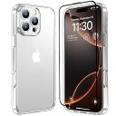 iPhone 16 pro max ケース クリア ガラスフィルム付き 耐衝撃 アイフォン16 プロマックスケース 米軍MIL規格 耐久性 黄ばみ防止 アイホン16 promax ケース ワイヤレス充電対応 あいほん16ケース プロマックス SGS(2)