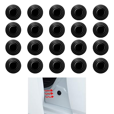 ドア遮音ショックアブソーバー 黒 20枚セット 車用クッション カードアアクセサリー ショックププロテ..