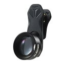 スマホ 望遠レンズ 2倍 2× 外付け 挟むだけ FMC加工 ケラレ現象軽減 レンズキャップ付き 収納ポーチ付属 iphone P-SLZ2XBK