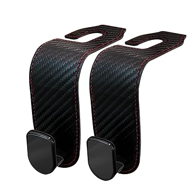 車 シートフック ヘッドレストフック 荷物かけ 2個 荷掛けフック カー用品 便利グッズ (炭素繊維調)