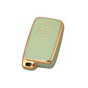 TOYOTA アクア ヴィッツ カローラ プリウス 専用設計 高級 TPU スマートキー ケース キー カバー スタイリッシュ 汚れ 滑り 傷 防止 トヨタ2ボタン(2)