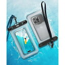 スマホ防水ケース 水に浮く 紛失防止 大容量 防水スマホケース 浮く 大きめ フローティング カードポケット付き 空気入れ 耐衝撃 IPX8 水中撮影 タッチ操作 海 プール SUP サーフィン 釣り 雨 水泳 雪 温泉適用 8.5インチ iPhon