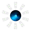 T10 24V LED アイスブルー ポジションランプ クリアランスランプ ルームランプ 無極性 LED T10 セラミック 放熱 300°超拡散角 10個入